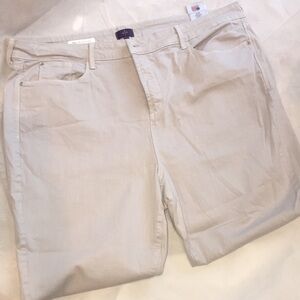 YNDJ Ira Relaxed Ankle Cropped Pants | Size 22W